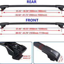 Max Loading 260lb Heavy Duty Lockable Roof Rack Cross Bars Replacement for Forester 2014-2021/ Crosstrek 2013-2019/Impreza 2012-2019 Black Matte with Anti-Theft Locks (ONLY FIT FACTORY SIDE RAIL)