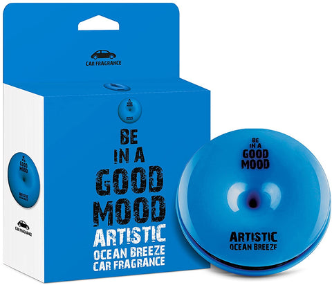 Be in a Good Mood Car Fragrances | Essential Oils | Car Air Freshener with Easy-to-Use Air Vent Diffuser | Boost Your Mood & Eliminate Unpleasant Odors (Ocean Breeze)