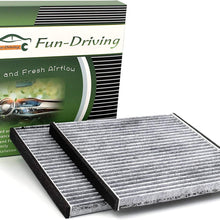 2 Pack White FD811 Cabin air filter for Mazda 3,6,CX-5, Replacement for CF11811,KD45-61-J6X