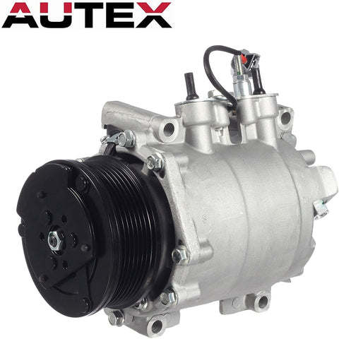AC Compressor and A/C Clutch AUTEX CO 10663AC 38810PNB006 638951 7511495 20-11242 Compressor Replacement for Honda CR-V 2002 2003 2004 2005 2006 2.4L