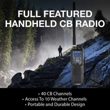 Cobra HHRT50 Road Trip Cb Radio - Emergency Radio, Travel Essentials, 2-Way Handheld Black Radio with Rooftop Magnet Mount Antenna, NOAA Channels, Dual Watch & 40 Channel Access