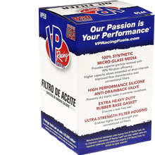 VP Racing VP2876 20,000 Mile Premium Full Synthetic Oil Filter