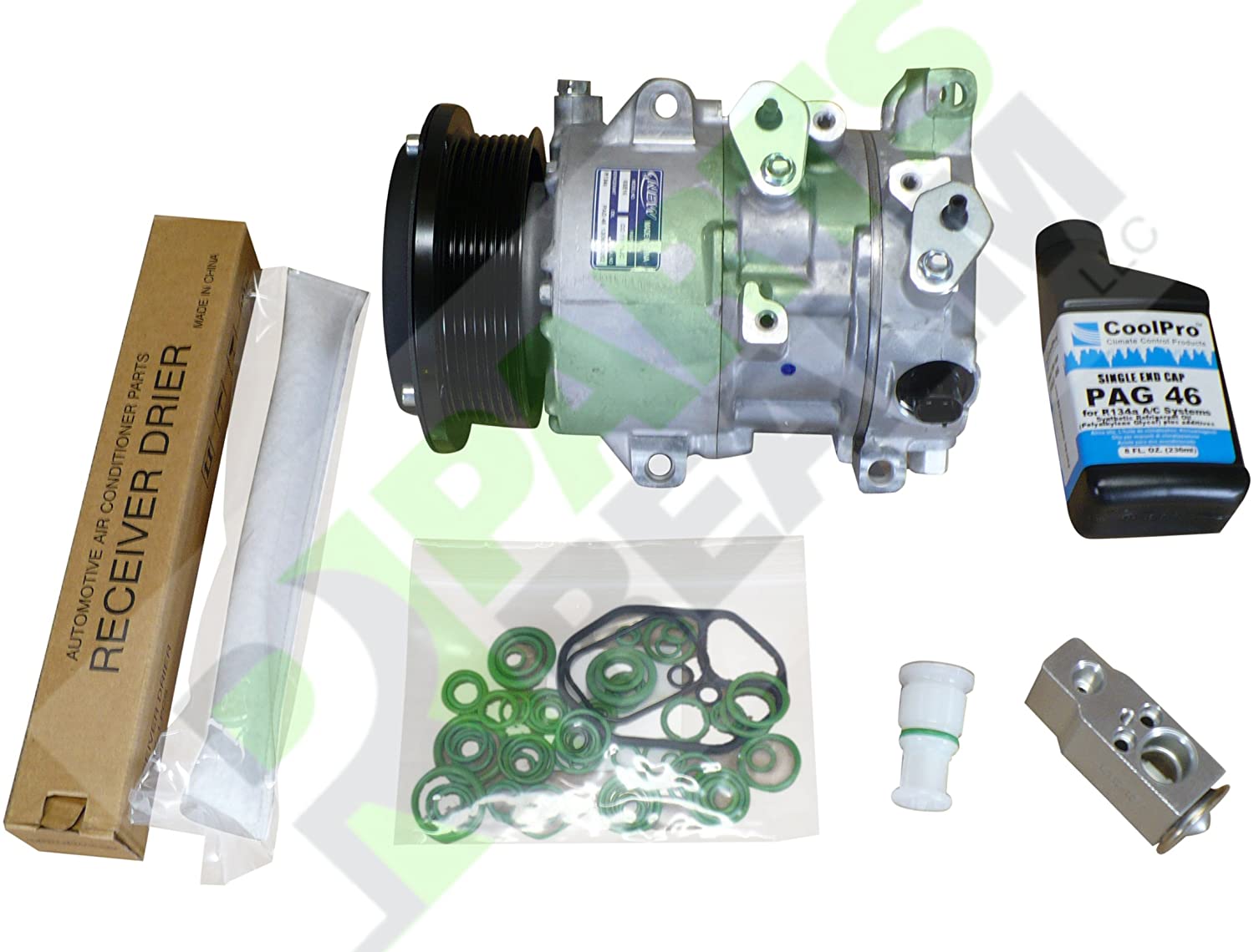 Parts Realm CO-0384AK Complete A/C AC Compressor Replacement Kit