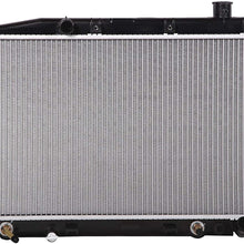 Lynol Cooling System Complete Aluminum Radiator Direct Replacement Compatible With 2003-2005 Honda Civic 4 Door Sedan Hybrid L4 1.3L