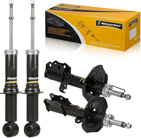 Maxorber 4 Pieces Front & Rear Full Set Shocks Struts Absorber Kit 334450 334451 344612 72114 72115 71373 4851009660