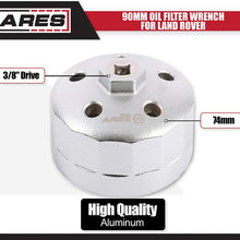 ARES 56026 - Llave de filtro de aceite de 3.543 in para Land Rover - 3/8 pulgadas - quitar fácilmente los filtros de aceite en vehículos Land Rover y Range Rover