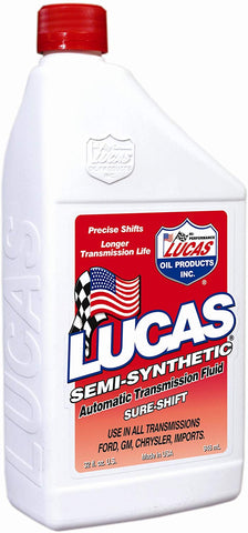 Lucas Oil 10052-PK6 Semi-Synthetic Automatic Transmission Fluid - 1 Quart,Pack of 6