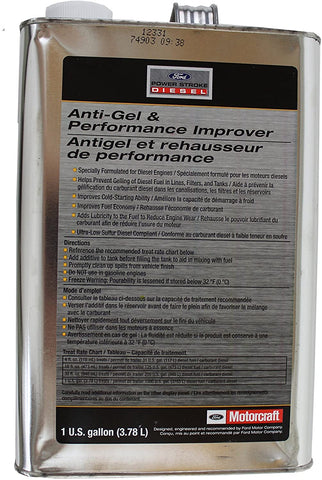 Genuine Ford Fluid PM-23-GAL ULSD Compliant Anti-Gel and Performance Improver - 1 Gallon