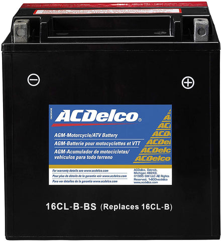 ACDelco ATX16CLBBS Specialty AGM Powersports JIS 16CL-B-BS Battery