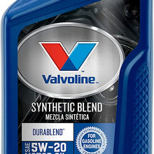 Valvoline DuraBlend SAE 5W-20 Synthetic Blend Motor Oil 1 QT, Case of 6
