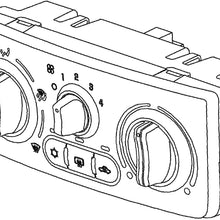 ACDelco 15-73469 GM Original Equipment Satin Nickel Heating/Air Conditioning Control with Rear Window Defogger Switch