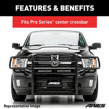 ARIES PC10OB Pro Series 30-Inch Black Steel Grille Guard Light Bar Cover Plate