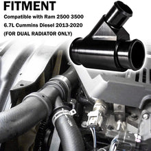 Goupgo Weldless Dual Radiator Coolant Y-Pipe Compatible with Dodge Ram 2500 3500 6.7L Cummins Diesel 2013-2020