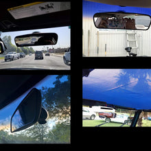 PME Rear View Mirror, Universal Car Truck Mirror Interior Rear View Mirror Suction Cup Rearview Mirror… (Plain Mirror, Width 21.5cm/8.5in)