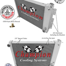 Champion Cooling, Chevrolet Big Block Camaro 3 Row All Aluminum Radiator, CC370