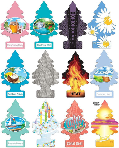 Little Trees Home and Car Air Fresheners 12 Pack Vacation Pack Ultra Rare Scents