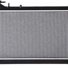 Lynol Cooling System Complete Aluminum Radiator Direct Replacement Compatible With 1993-1998 Subaru Impreza Coupe Sedan Wagon H4 1.8L 2.2L