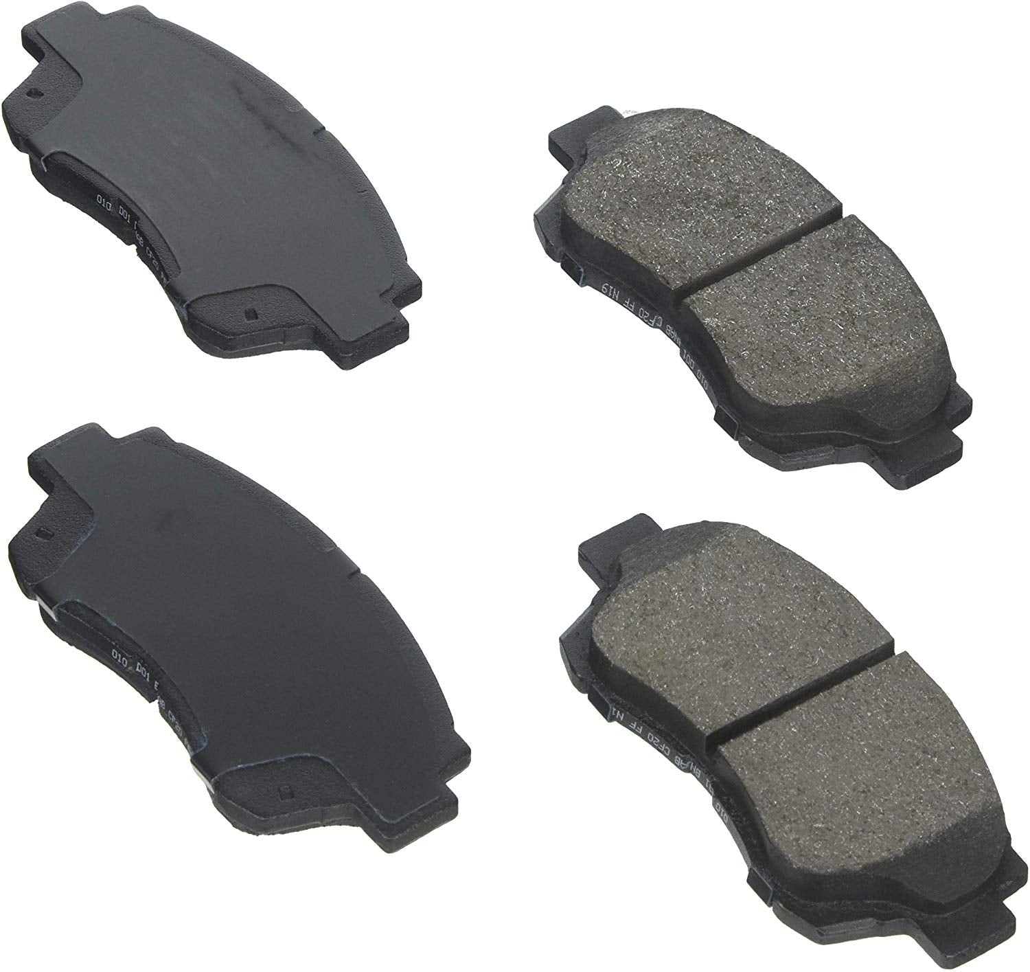 Bosch BE476H Blue Disc Brake Pad Set with Hardware for Select Lexus ES300, LS400, SC300; Toyota Avalon, Camry, Sienna - FRONT