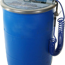 Qwix Mix | Windshield Washer Fluid Drum Dispenser Lid w/ 1.6 GPM Pump, Securely Fits 55 Gallon Drum, Includes 25' Coil Hose & Nozzle