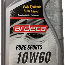 Ardeca PURE SPORTS 10w60 DOUBLE ESTER Fully Synthetic Racing Motor Oil Case of 12x1L Made in BELGIUM