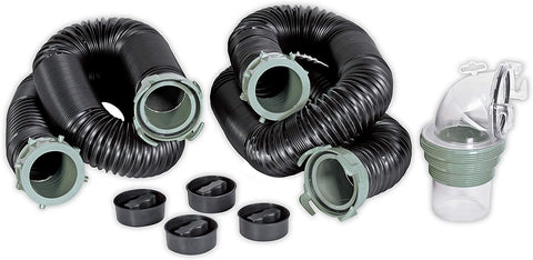 Duraflex Sewer Hose; Vortex; 20 Foot Over All Extended Length; Each 10 Foot Hose Collapses to 39 Inch