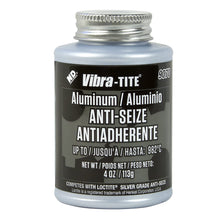 Vibra-TITE 9070 Aluminum Anti-Seize Lubricant Compound, 8 oz Jar with Brush, Silver