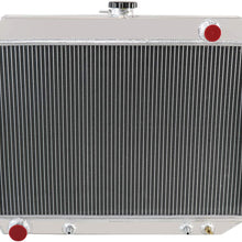 ALLOYWORKS 4 Row All Aluminum Radiator For 1968-1973 Dodge Charger/Plymouth Roadrunner 26" Core