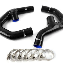 Silicone Intercooler Pipe Tube Kit Clamps For VW GOLF MK5 MK6 JETTA GTI 2.0 FSi TDI Black 2pcs