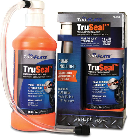 Tru-Flate 12-081 'TruSeal' Premium Tire Sealant 16 oz. Bottle - For Standard Automotive Tires