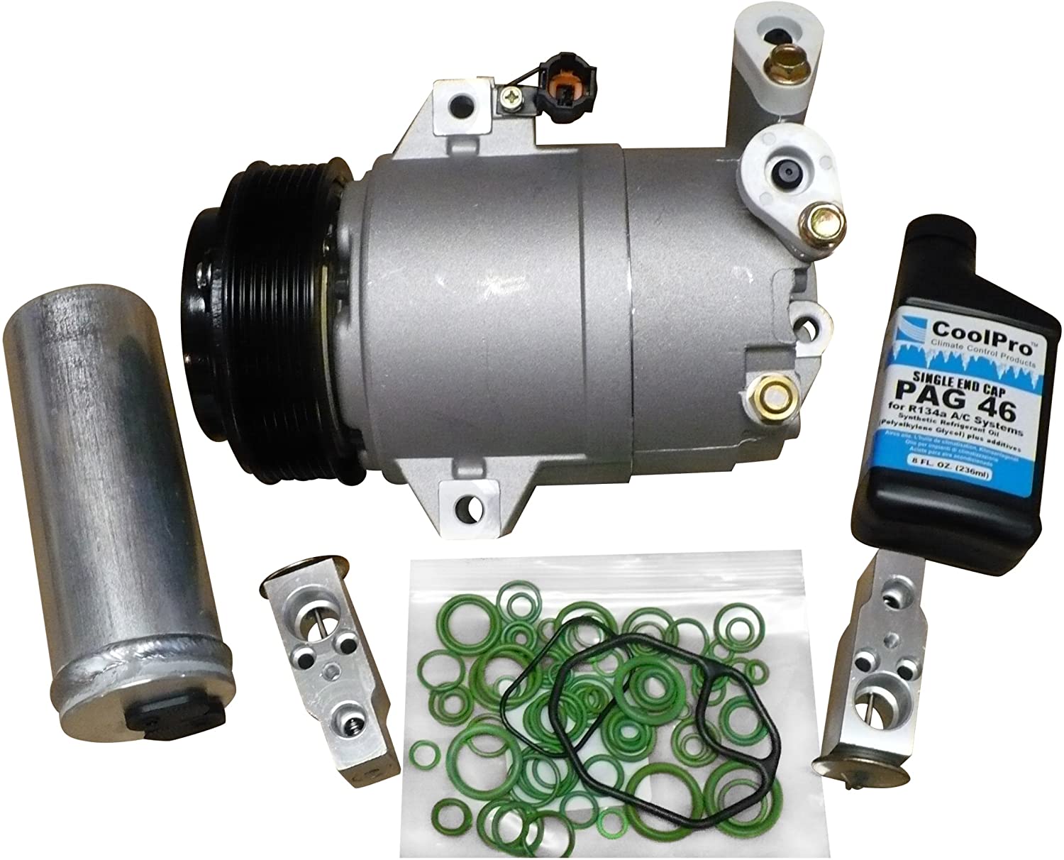 Parts Realm CO-0268AK Complete A/C AC Compressor Replacement Kit