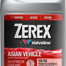Valvoline - 861398 Zerex Asian Vehicle Blue Silicate and Borate Free 50/50 Prediluted Ready-to-Use Antifreeze/Coolant 1 GA