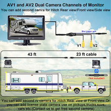 LeeKooLuu AHD Backup Camera Kit with 7 Inch Touch Key Screen for Trucks,Trailers,Tractors,Vans,Campers,Motorhomes Single Power Rear View System,IP69K Waterproof Camera Guide Lines ON/Off