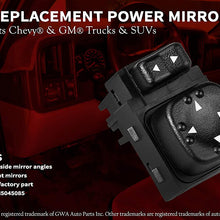 Power Mirror Switch - Replaces 901124, 15045085, 19259975 - Fits 2000-2002 Chevy Silverado 1500, 2500, 3500, Suburban 1500, 2500, Tahoe, GMC Sierra 1500, 2500, Yukon, XL 1500, XL 2500 - Side Mirrors
