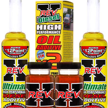 REV X Super Ultimate Kit for Diesel - 4oz High Performance Oil Additive (2) + 8oz Ultimate Fuel Treatment (2)