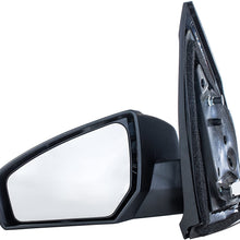 Dependable Direct Left Driver Side Black Non-Folding Non-Heated Power Operated Door Mirror for Nissan Sentra (2007 2008 2009 2010 2011 2012) - NI1320167