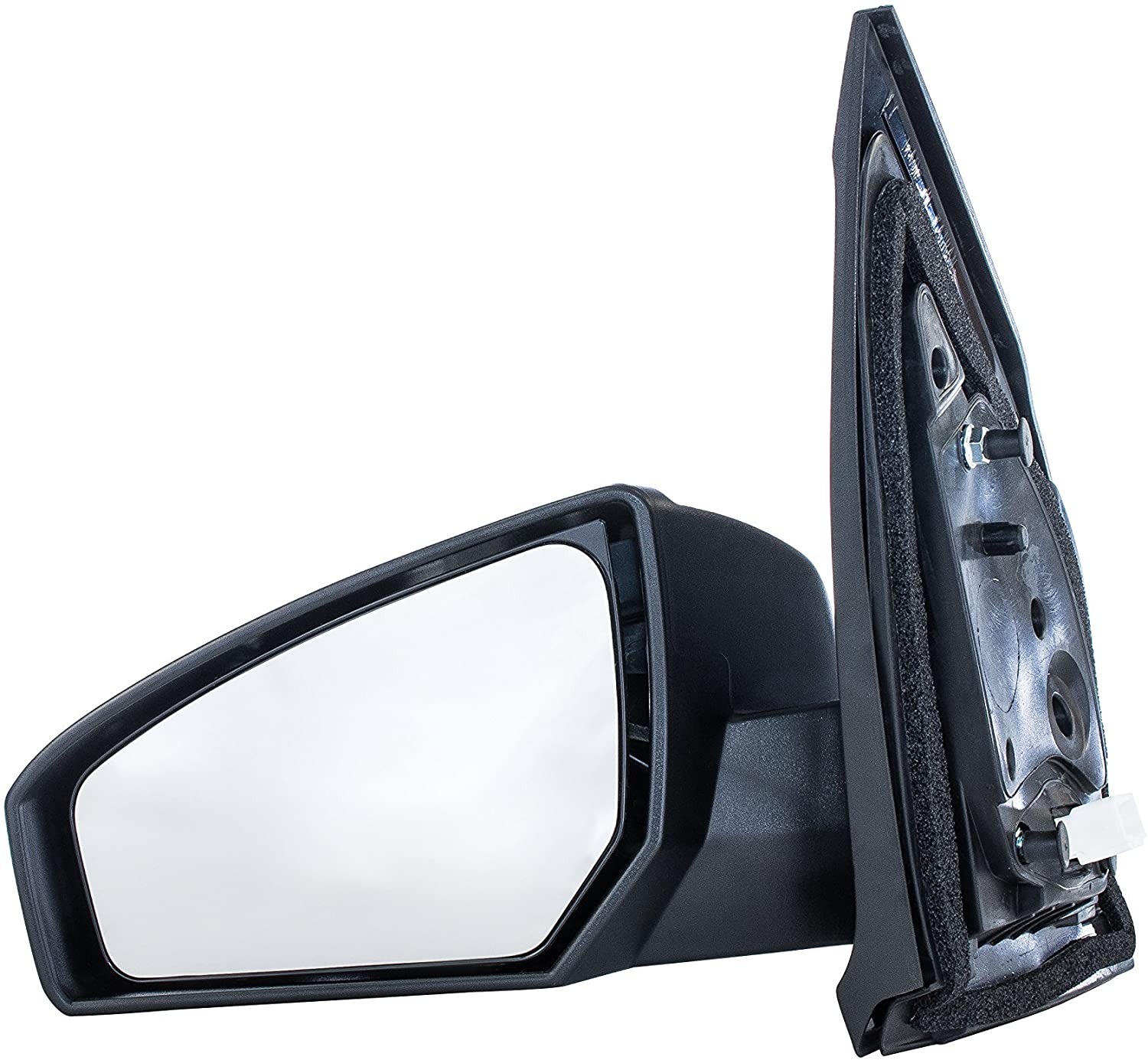 Dependable Direct Left Driver Side Black Non-Folding Non-Heated Power Operated Door Mirror for Nissan Sentra (2007 2008 2009 2010 2011 2012) - NI1320167