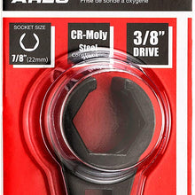 ARES 70039-3/8-Inch Drive by 7/8-Inch (22mm) Offset Oxygen Sensor Socket - Wire Gate Accesses Sensor from Side, Preventing Damage to Wires