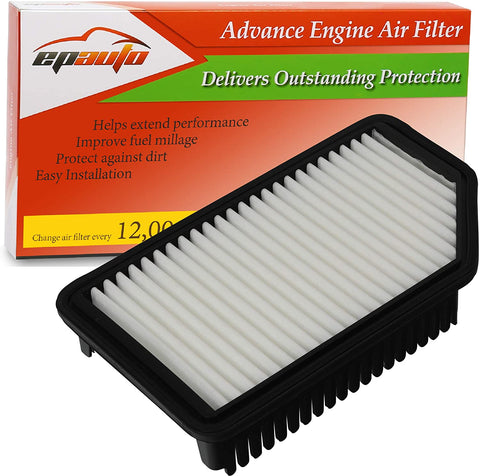 EPAuto GP206 (CA11206) Replacement for Hyundai/Kia Extra Guard Rigid Panel Air Filter for Accent (2012-2017), Veloster (2012-2017), Rio (2012-2017), Soul (2012-2019)