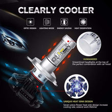 Alla Lighting 2017 X3 Newest 6000lm DIY 3 Colors White Gold Yellow Ice Blue Xtremely Super Bright High Power ZES Chips Mini H11 H8 H9 LED Headlight Conversion Kits Bulbs - 2 Year Warranty (H11)