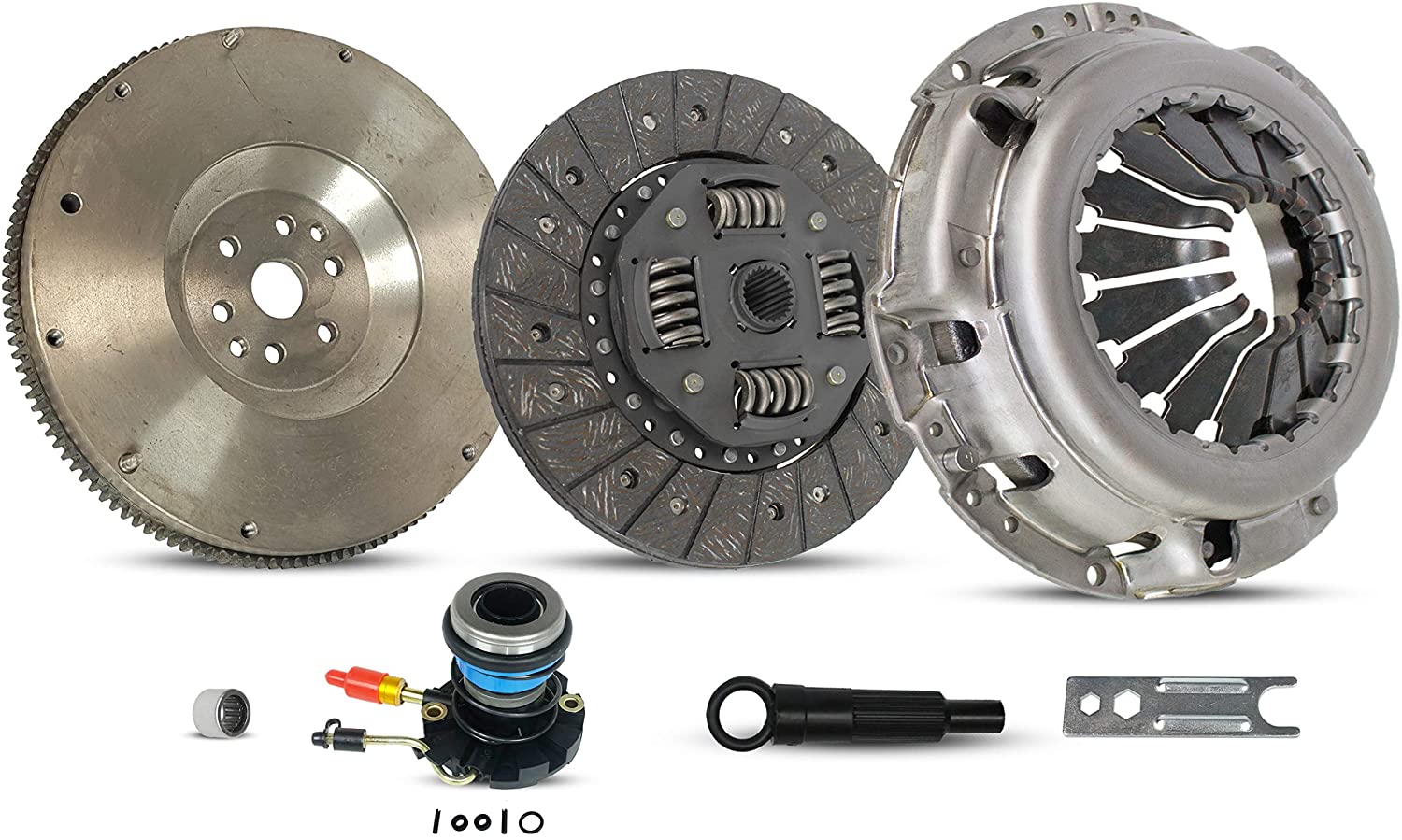 Clutch Kit with Flywheel and Slave works with Mazda Pickup Ranger Stx Sport Xlt Xl Edge Ds Base 1996-2008 3.0L 2986CC 182Cu. In. V6 GAS OHV