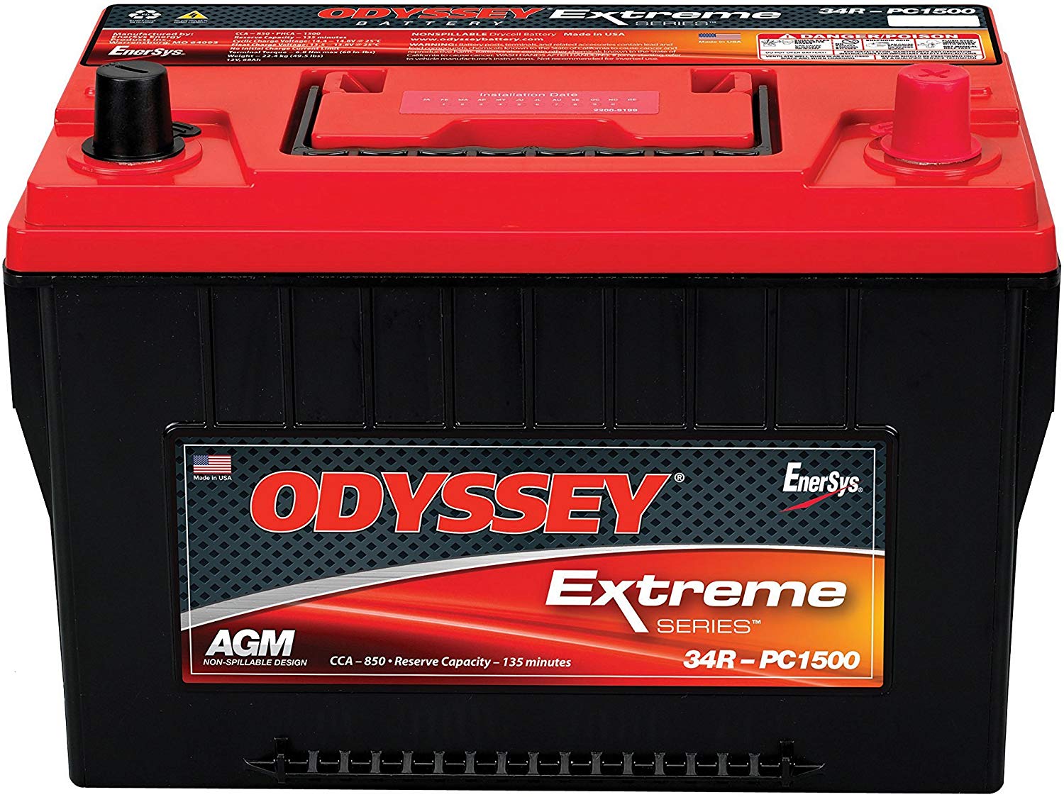 Odyssey Batteries 34R-PC1500T Automotive/Light Truck and Van Battery