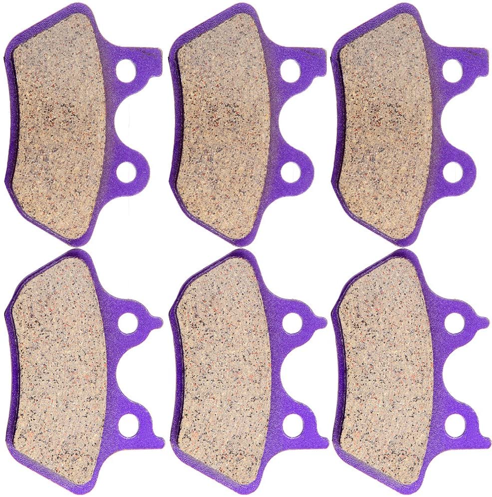 SCITOO Kevlar Carbon Fiber Brake Pads Fit for 00-03 Harley-Davidson Dyna,00-05 Harley-Davidson Electra Glide,00-07 Harley-Davidson Road King,06 Harley-Davidson Street Glide