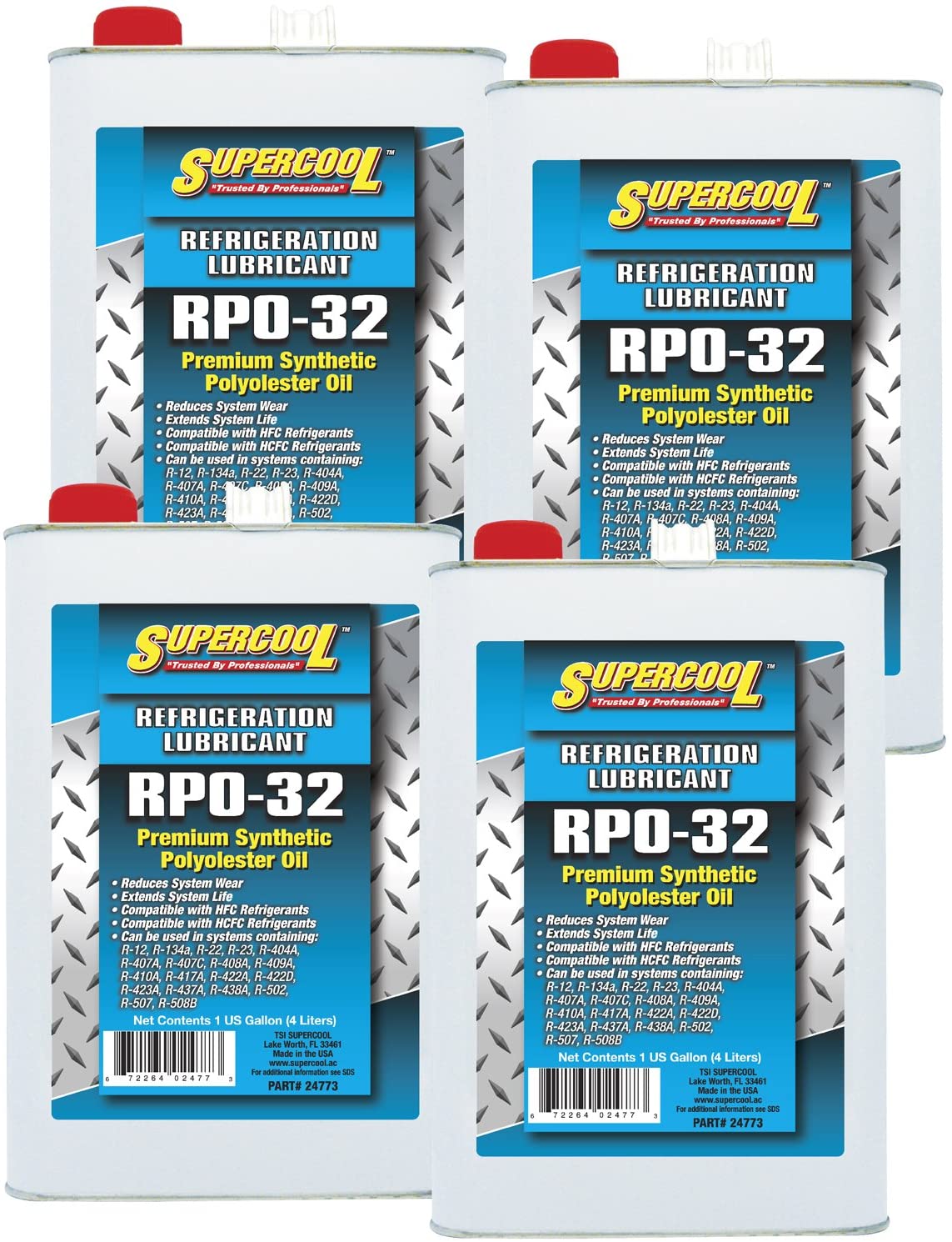 TSI Supercool 24773-4CP HVAC POE Oil - 32 gallon, 4 Pack