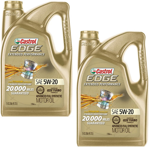 Acme Communications Edge Extended Performance 5W-20 Advanced Full Synthetic Motor Oil, 5 Quart (Pack of 2)