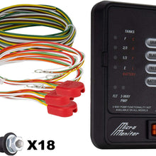 RV Tank Sensor Monitor Panel M21 | KIB Replacement | Includes Wire Harness Kit | Level Sensor | Fresh Water or Holding Tank Level Sensor (Black)
