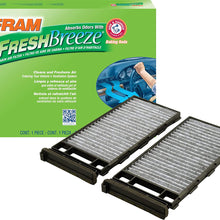 Fram Fresh Breeze - Filtro de aire para cabina Arm & Hammer Baking Soda, CF10374 para vehículos Dodge/Toyota