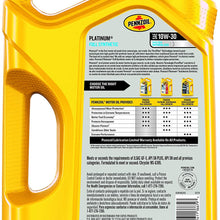 Pennzoil 550046205-3PK Platinum 5 quart 10W-30 Full Synthetic Motor Oil (SN/GF-5 Jug 3pk.)