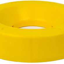 BUNKERWALL Trailer Tongue Jack Wheel Dock for Travel Trailer Jack Caster - High Visibility Yellow