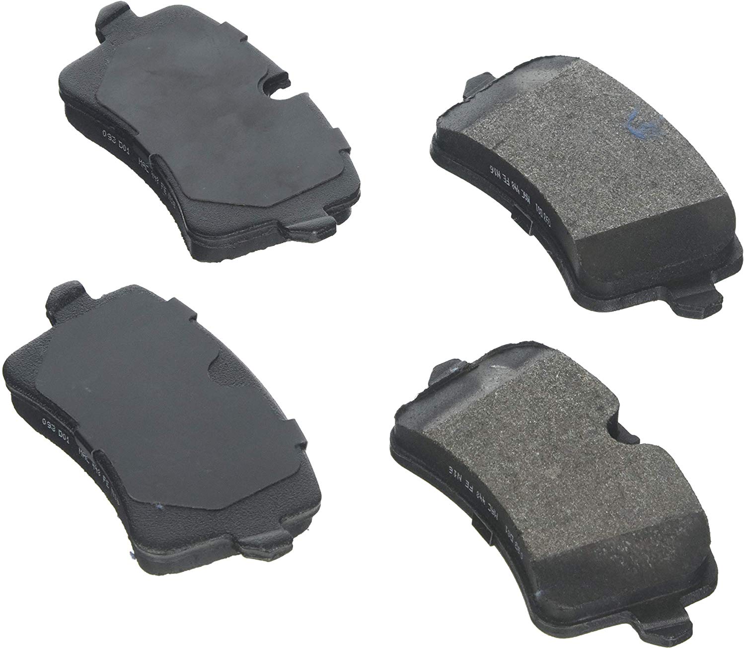 Bosch BE1547H Blue Disc Brake Pad Set with Hardware for Select 2011-15 Audi A6, A7, A8, RS5, RS7, S6, S7, S8, SQ5; Porsche Macan - REAR