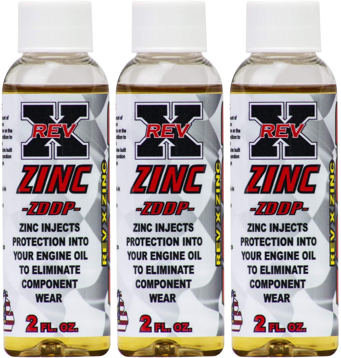 REV X ZDDP Oil Additive - Zinc for Flat Tappet Cams & Engine Break in (3)